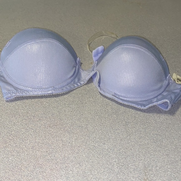 New with tags 34b shimmery light blue strapless Bra. - Picture 7 of 7